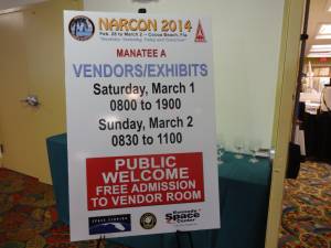 Vendor Room Sign