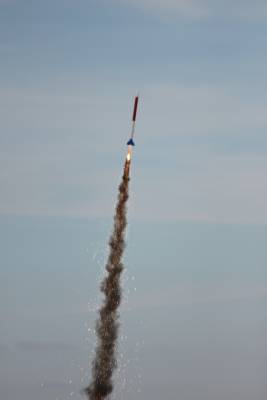 Red, White, and Blue Rocket