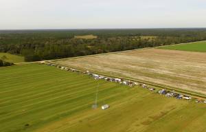 Aerial View of Rocket Launch at NEFAR