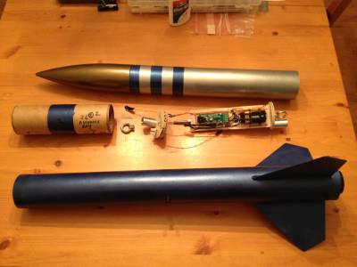 Modified rocket with avionics bay
