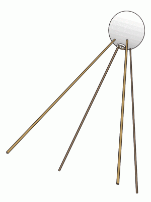 Odd'l Rockets Sputnik Model Rocket Kit 
