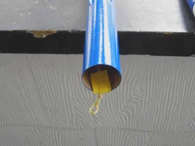 Tape on shock cord